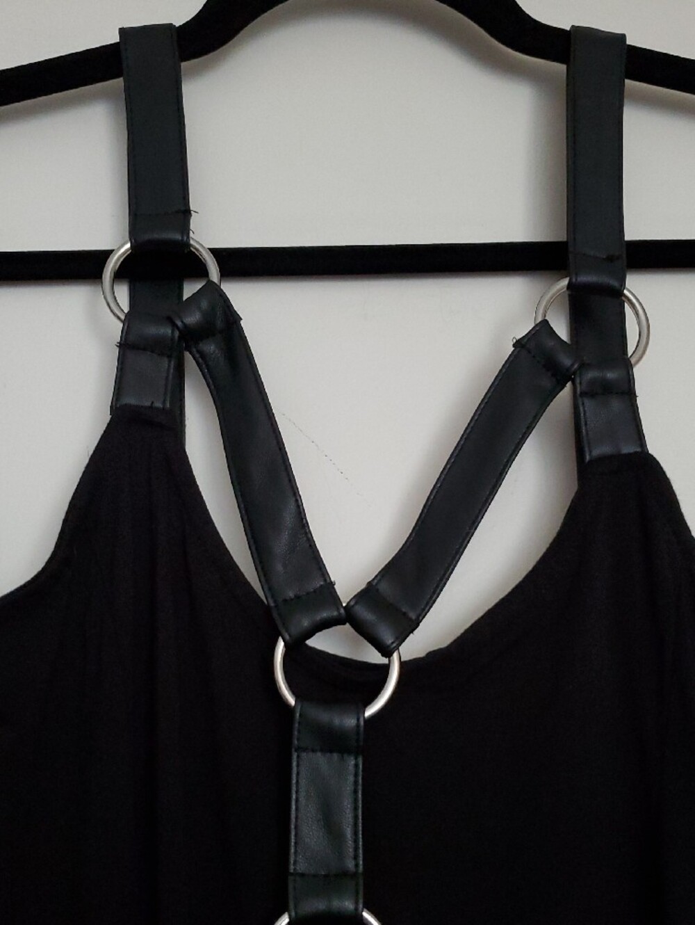Killstar Black Maxi Dress with O-Ring Harness Detail - Picture 5 of 16